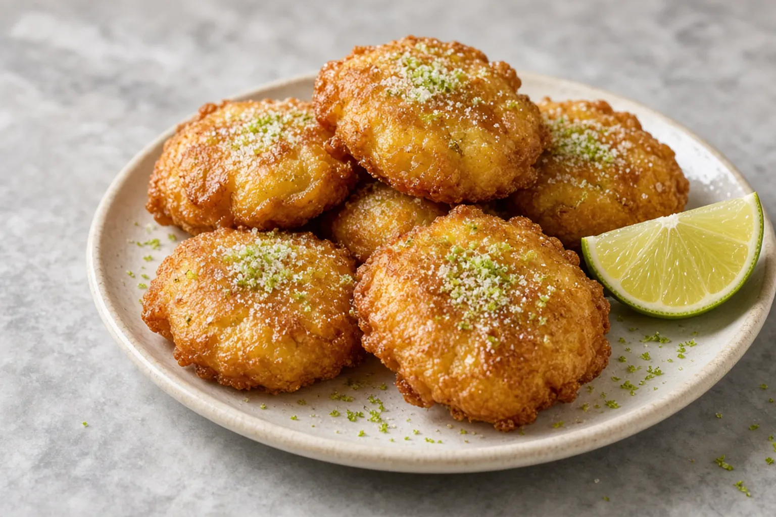 Illustrative photo of Banana Fritters with Lime Sugar