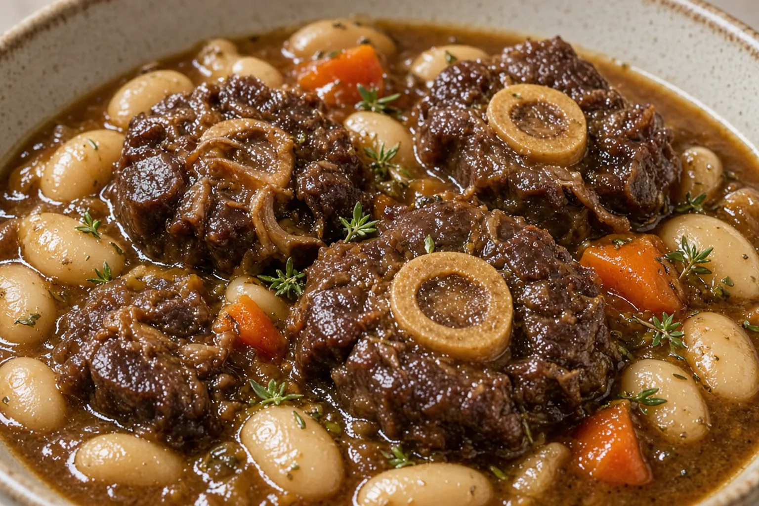 Illustrative photo of Braised Oxtail with Butter Beans