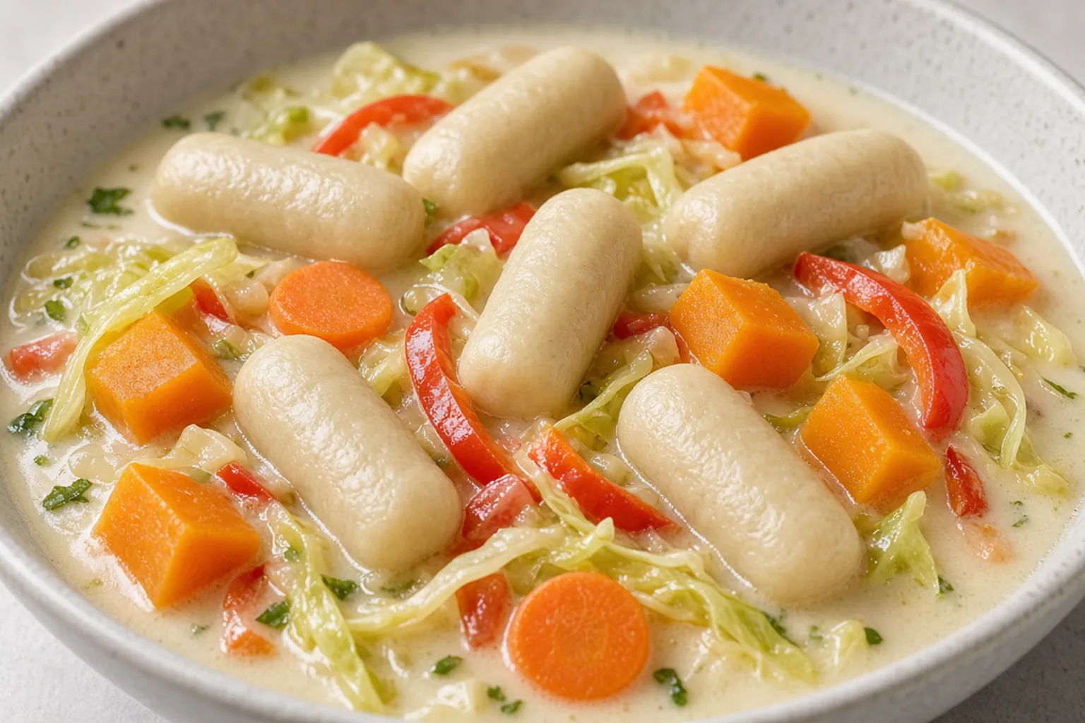 Illustrative photo of Coconut Vegetable Stew with Spinner Dumplings