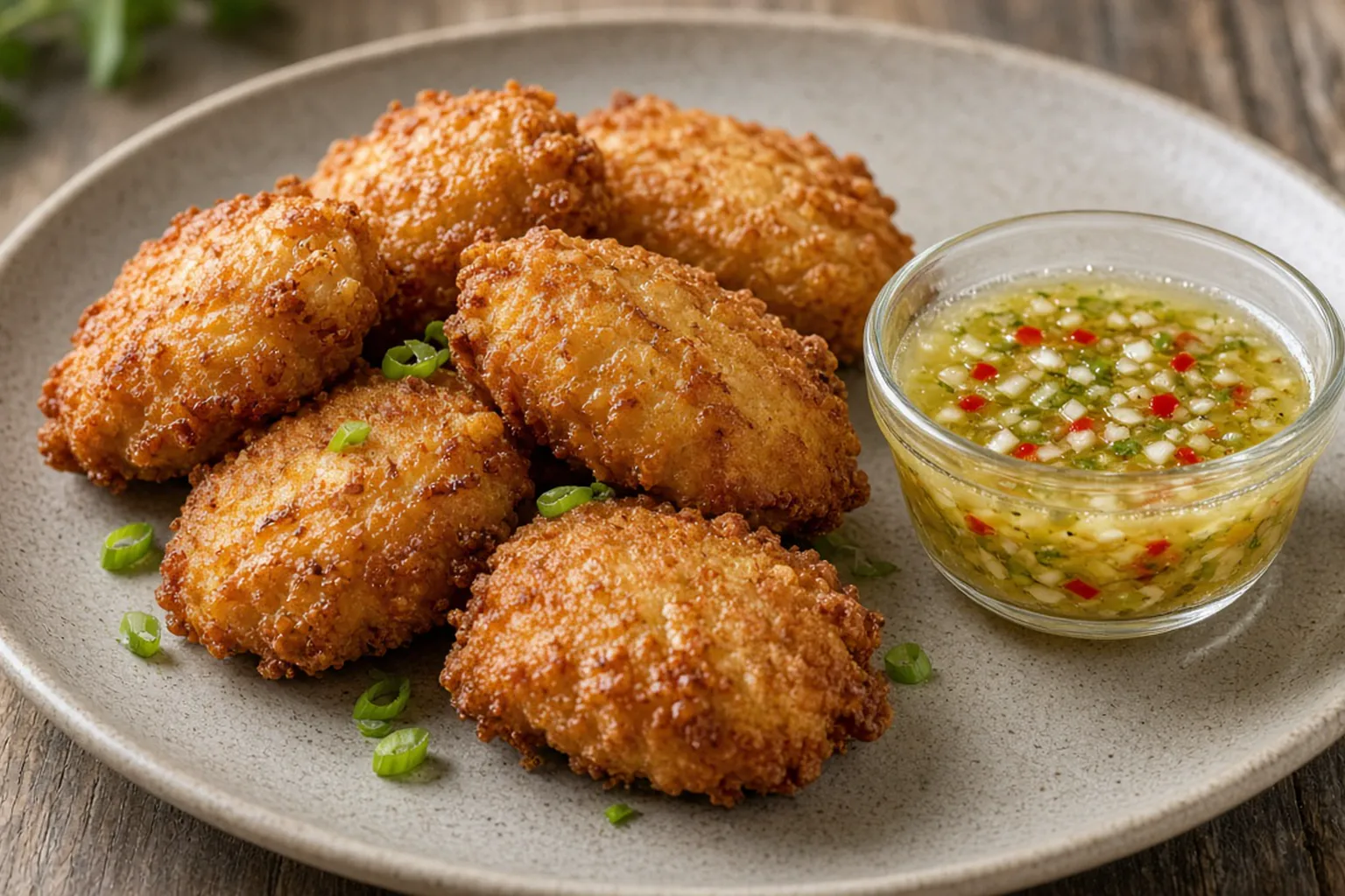 Illustrative photo of Salt Cod Fritters with Lime Pepper Sauce