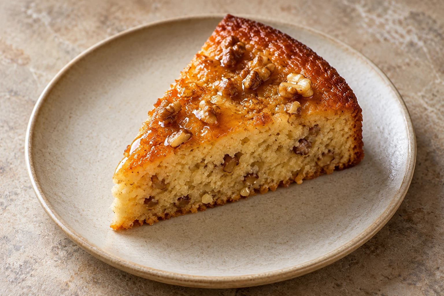 Honey & Walnut Skillet Cake