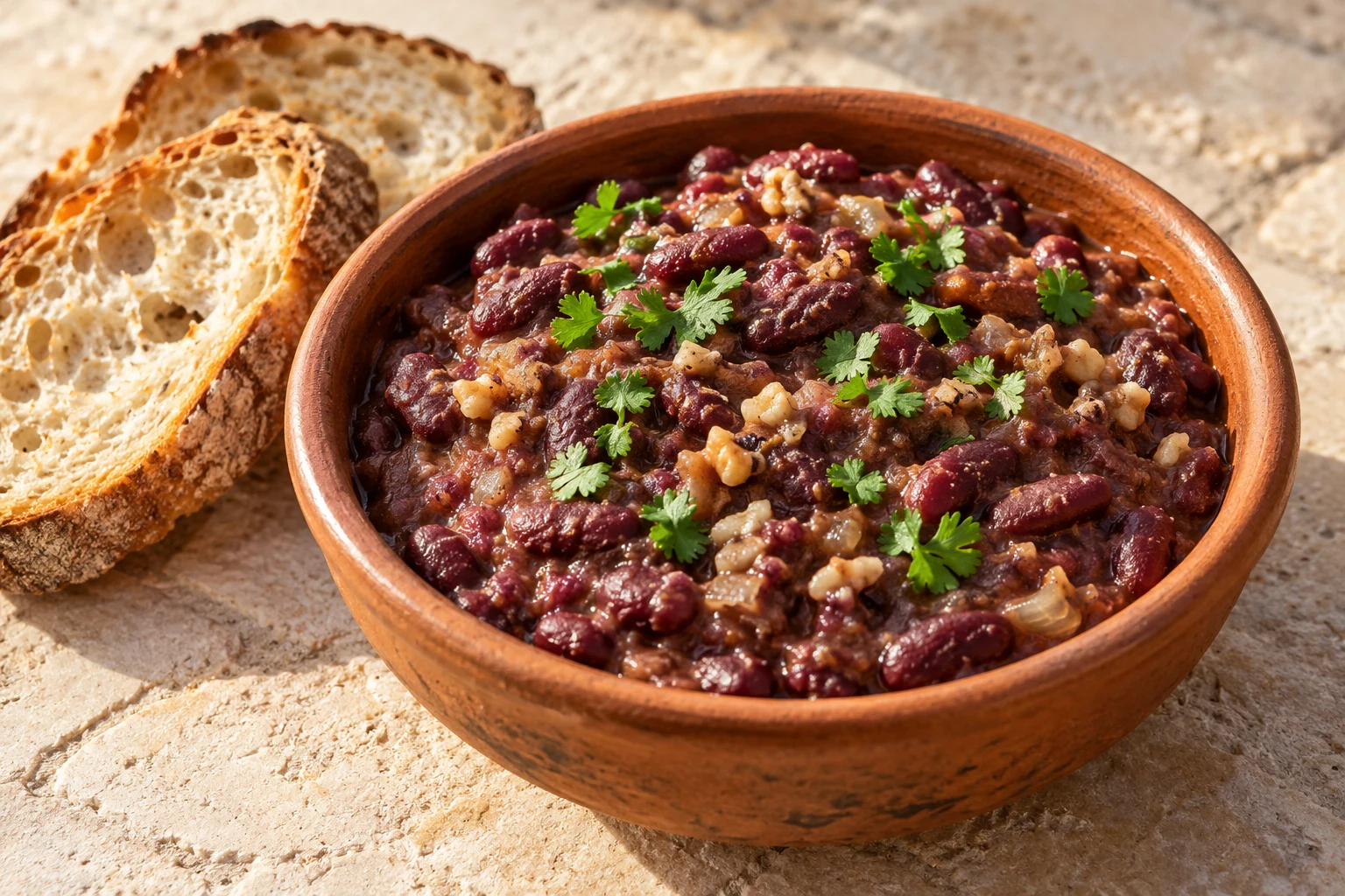 Kidney Bean & Walnut Pot