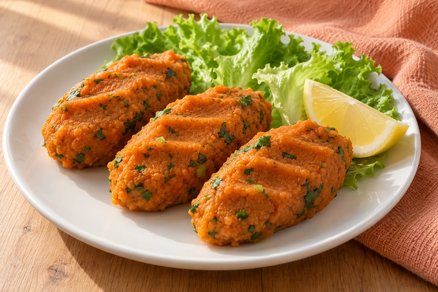 Red Lentil & Bulgur Bites