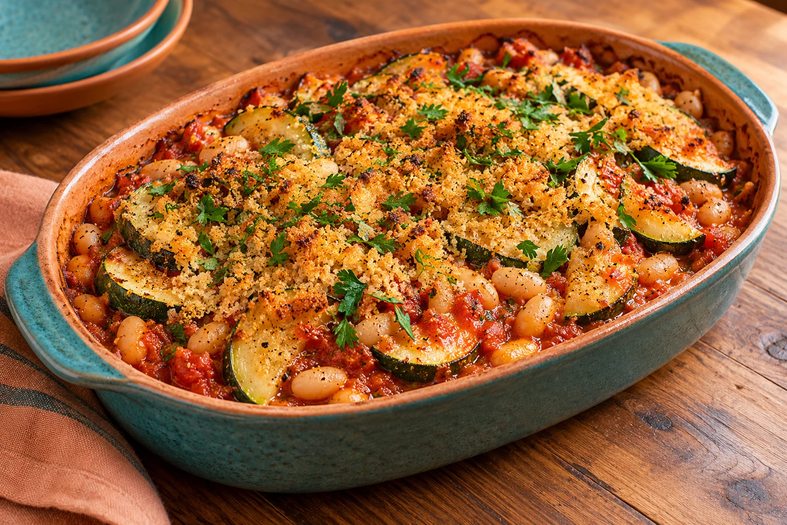 Zucchini & White Bean Bake