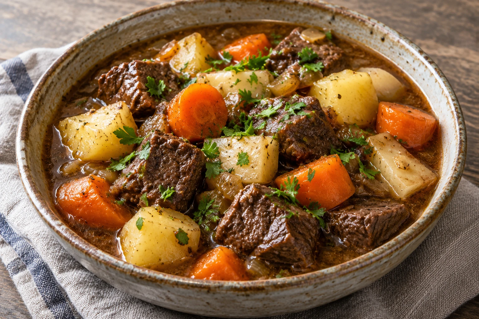 Beef & Root Vegetable Pot