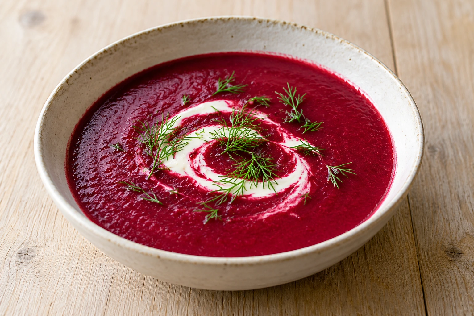 Beet & Apple Soup with Dill