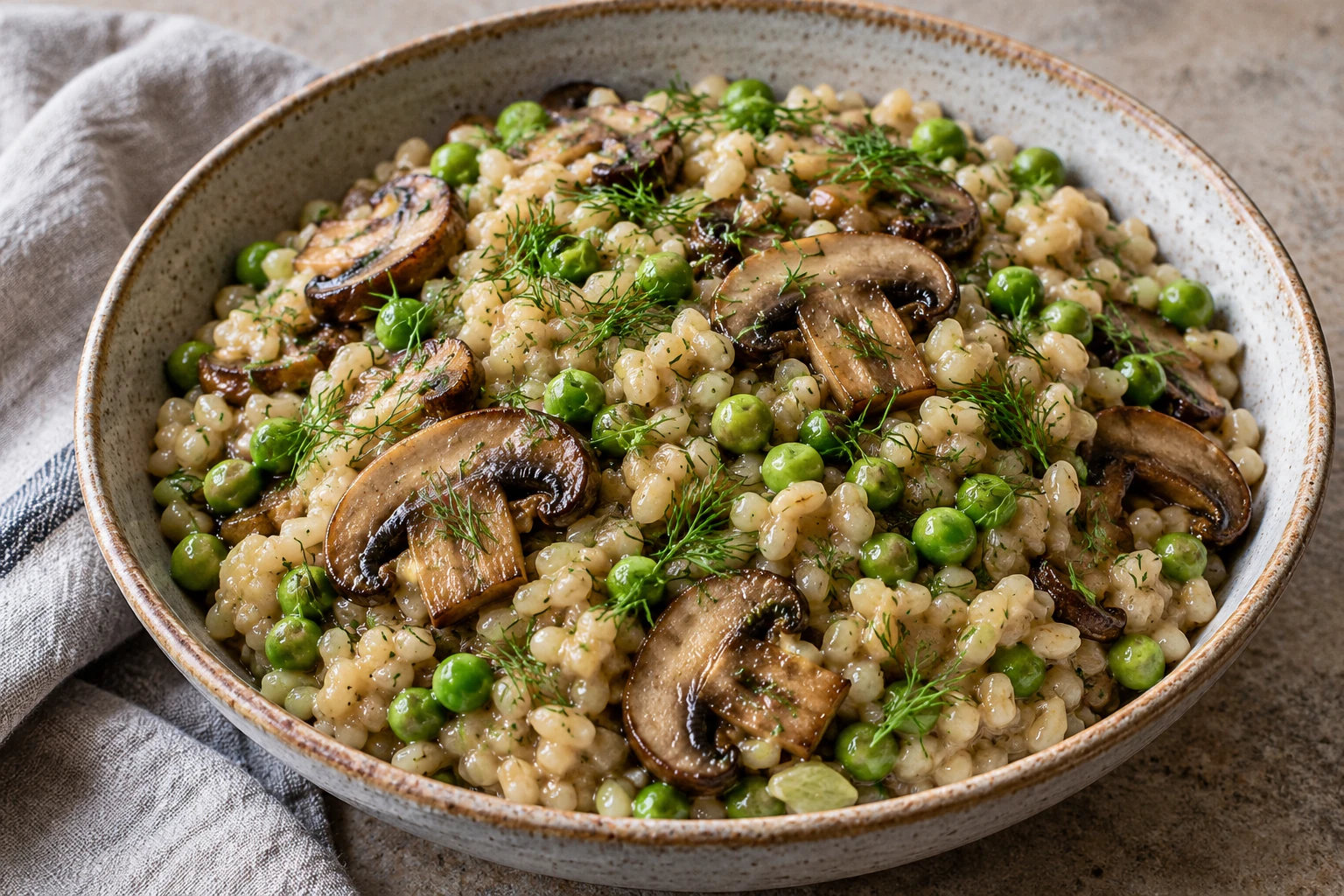 Mushroom & Dill Barley
