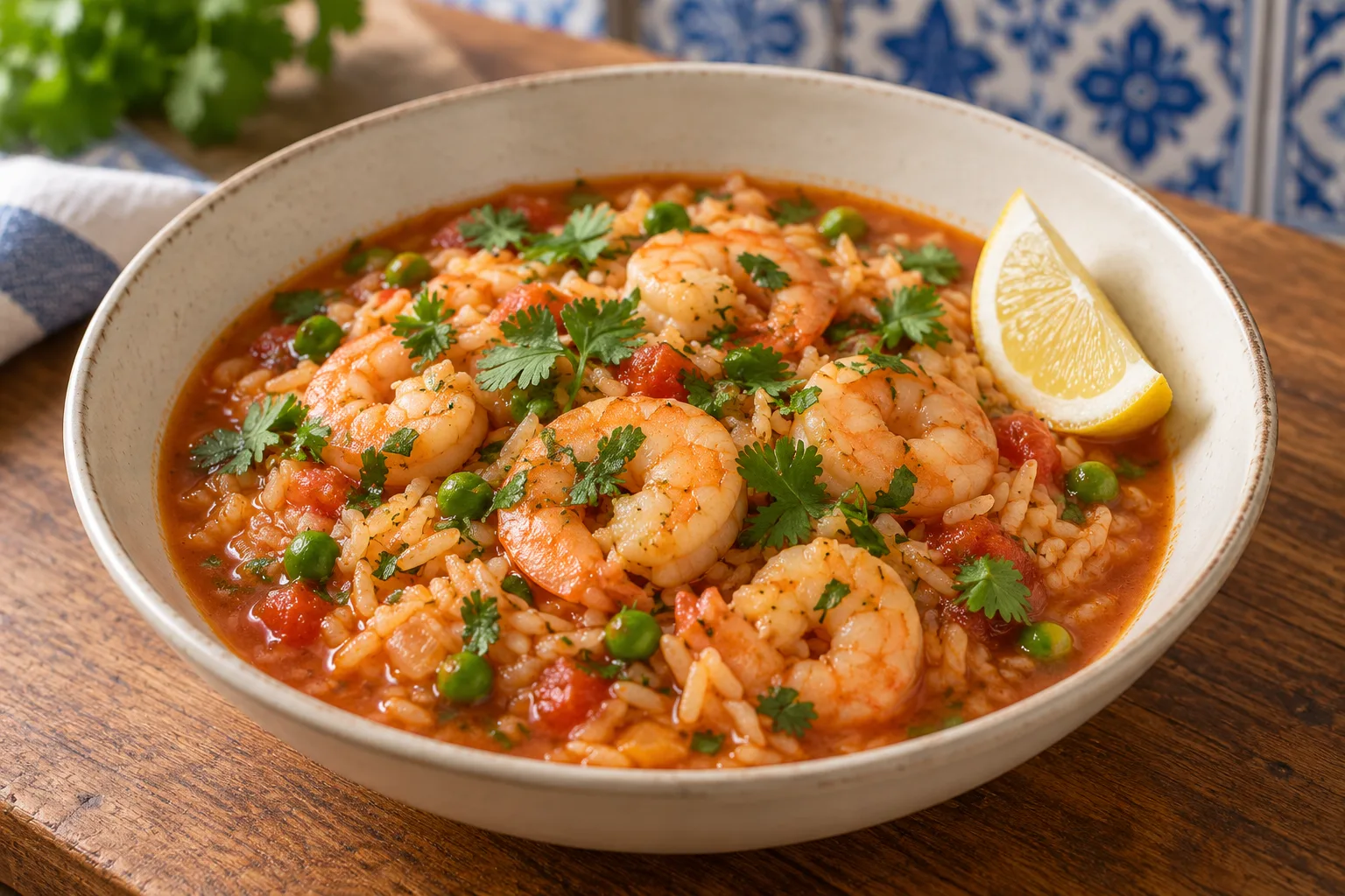 Shrimp & Coriander Brothy Rice