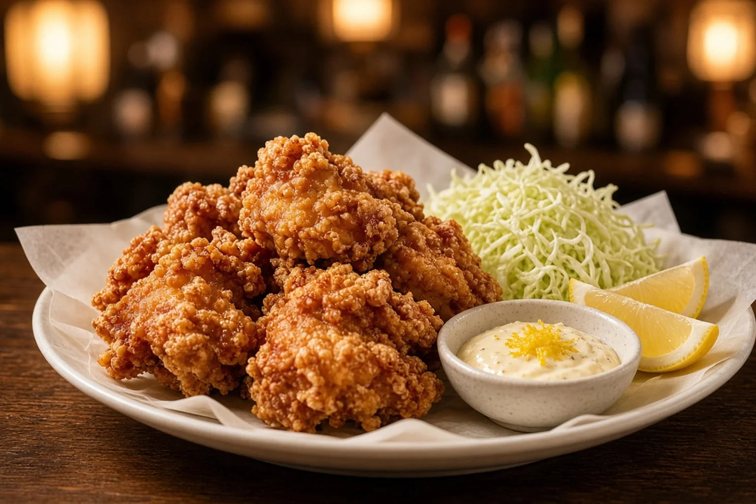 Illustrative photo of Crispy Ginger-Soy Chicken Bites with Lemon Mayo