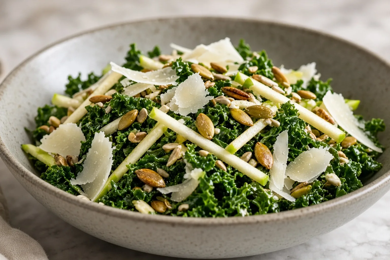 Illustrative photo of Crunchy Kale & Apple Salad with Toasted Seeds