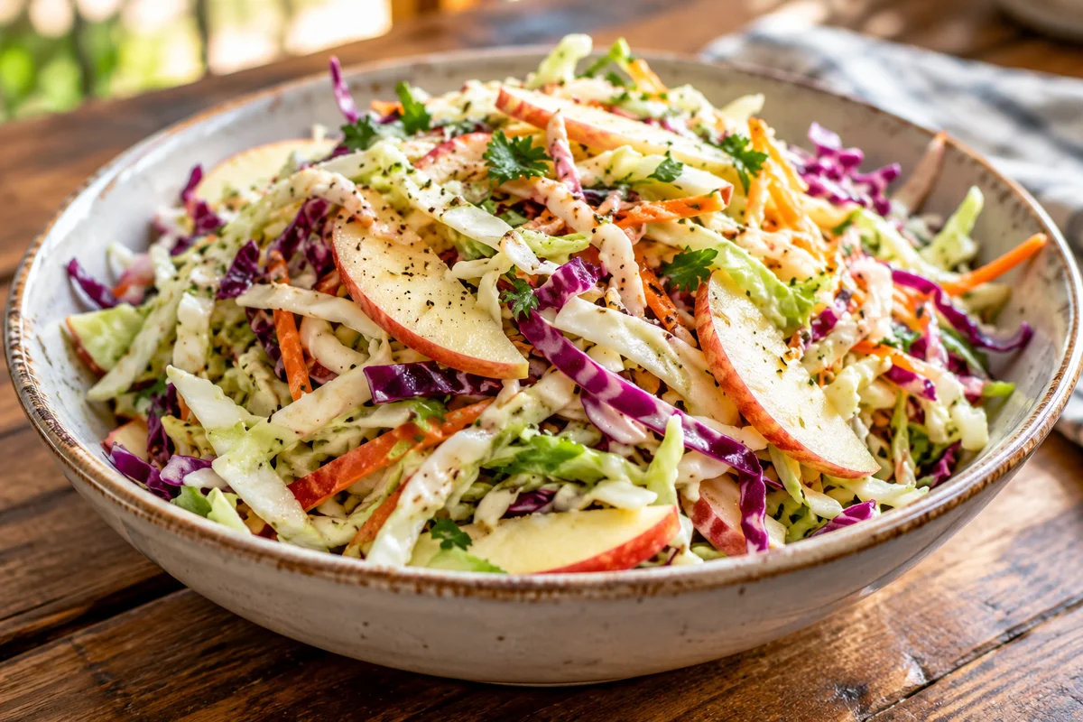 Illustrative photo of Apple & cabbage slaw