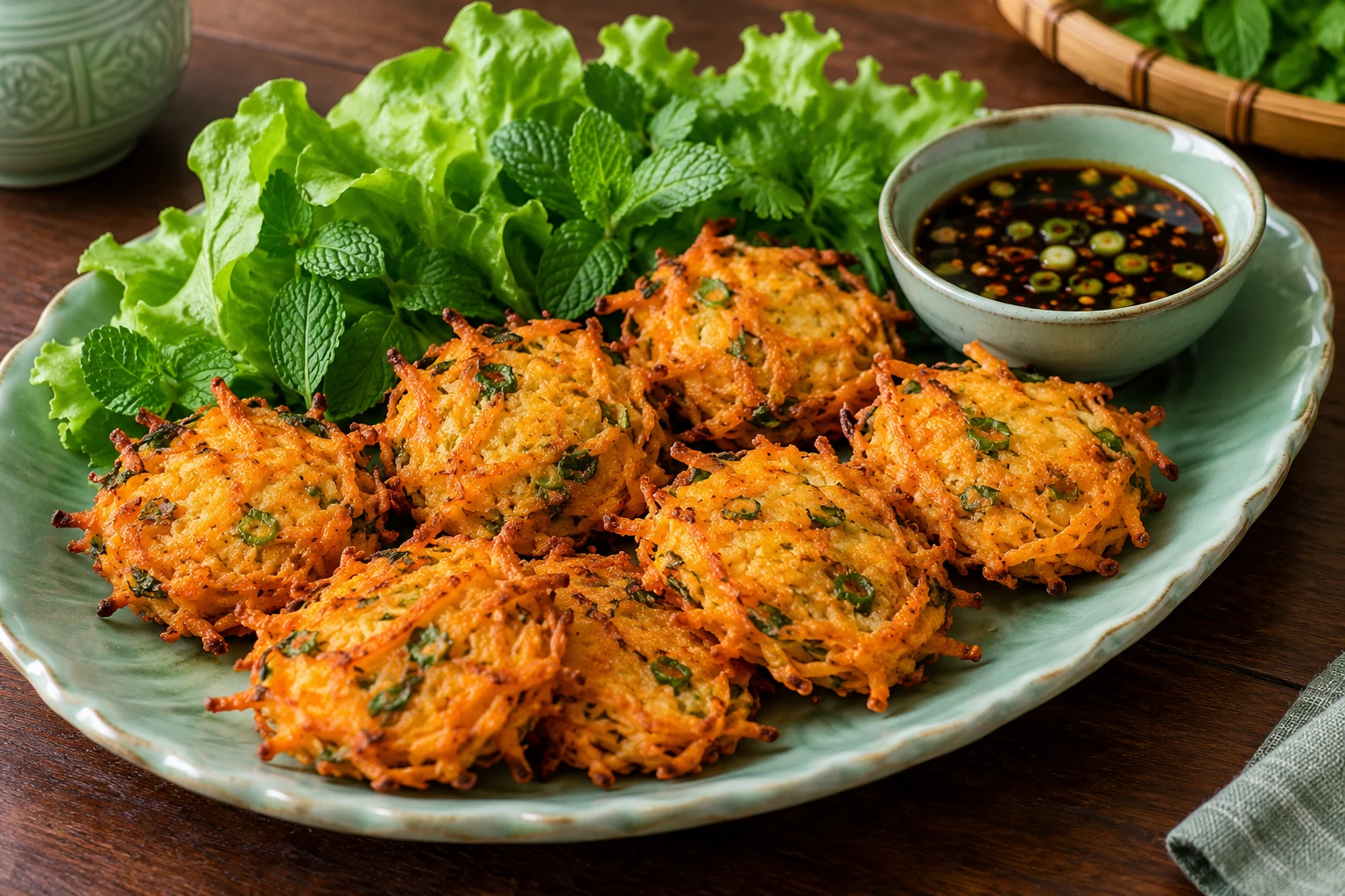 Sweet Potato & Scallion Fritters