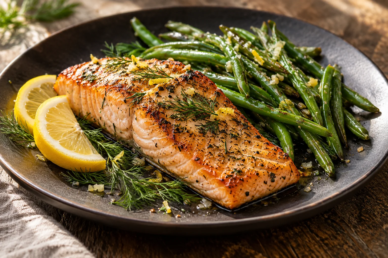 Illustrative photo of Lemon & dill salmon