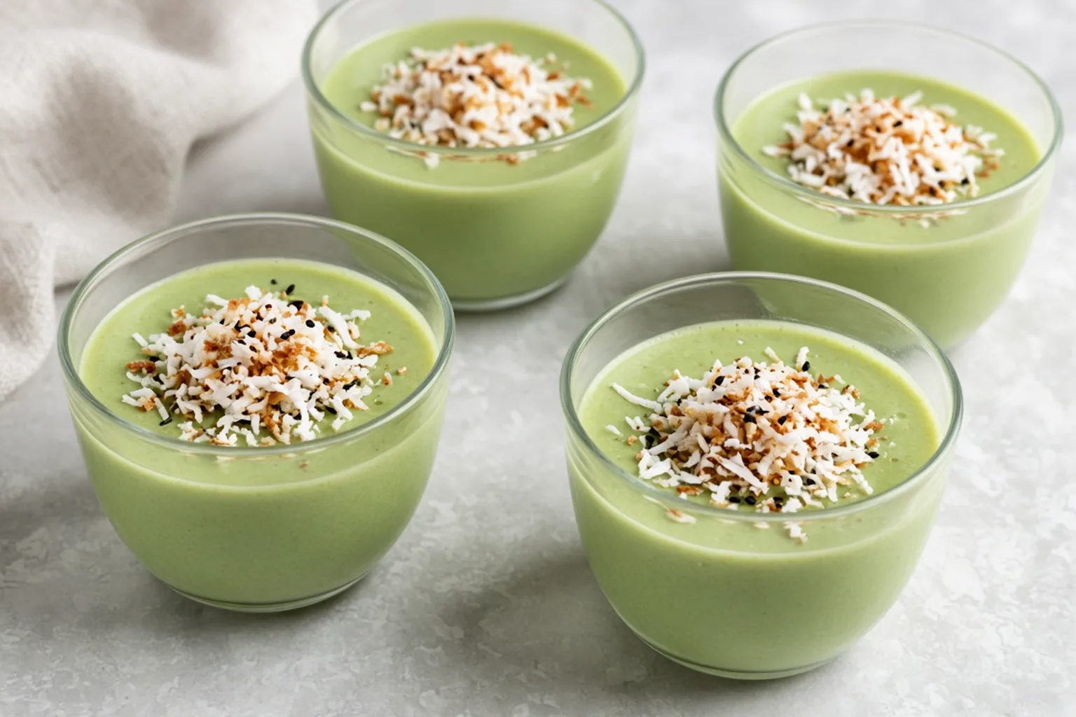 Illustrative photo of Coconut Pandan Pudding