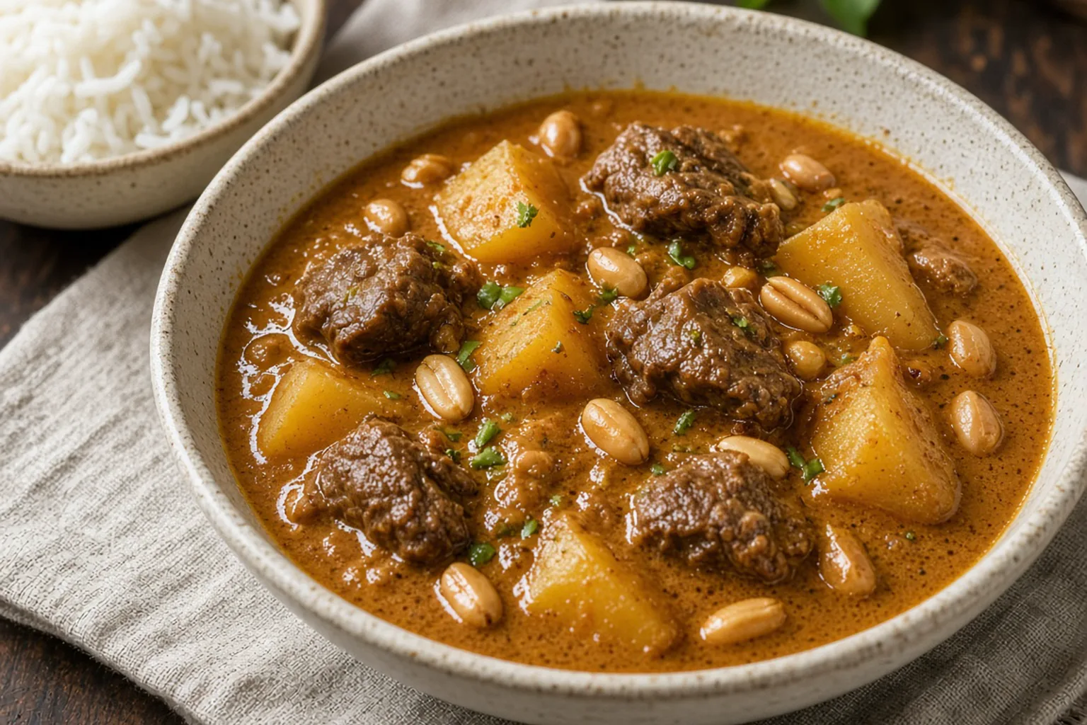Illustrative photo of Massaman Beef Curry with Potatoes