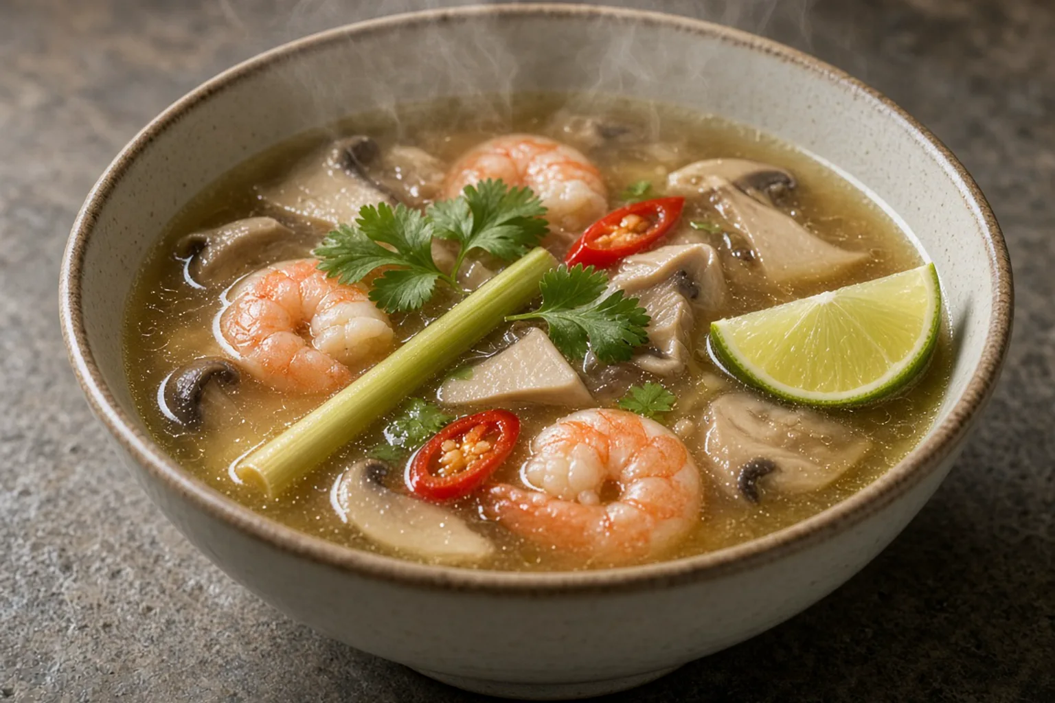 Illustrative photo of Tom Yum Shrimp Soup