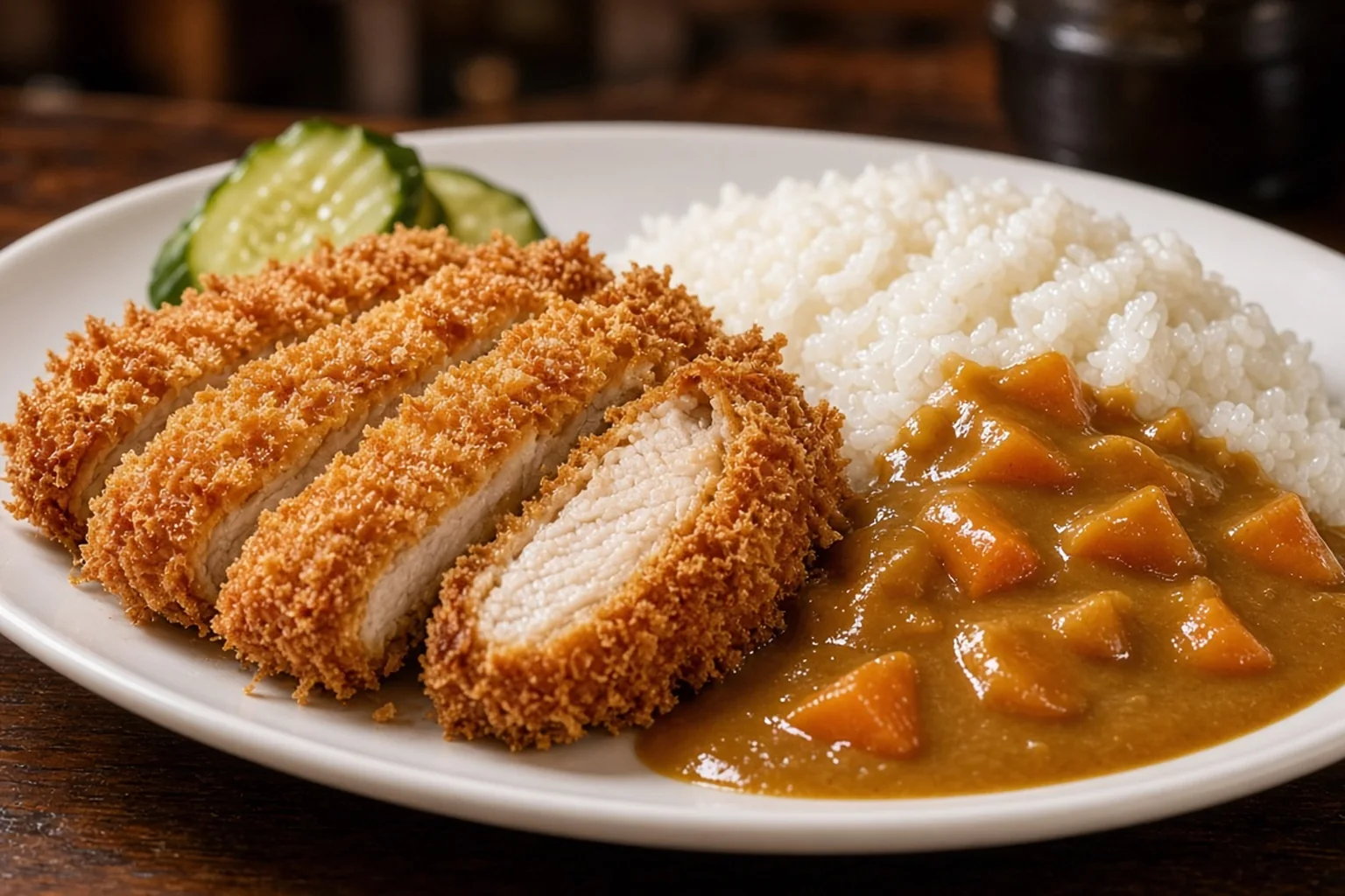 Illustrative photo of Panko Chicken Cutlets with Golden Curry Sauce & Rice
