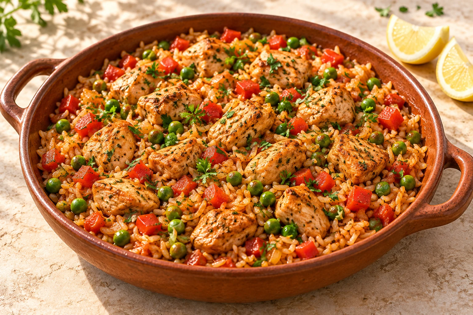 Illustrative photo of Chicken & Pepper Rice Skillet