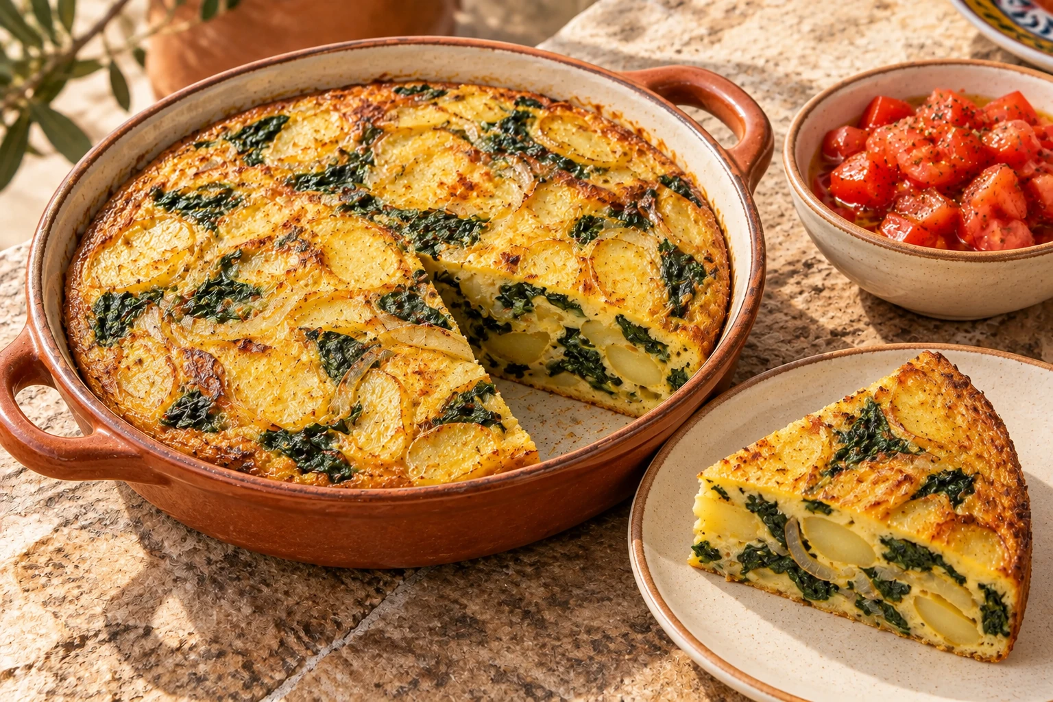 Illustrative photo of Potato, Spinach & Egg Skillet