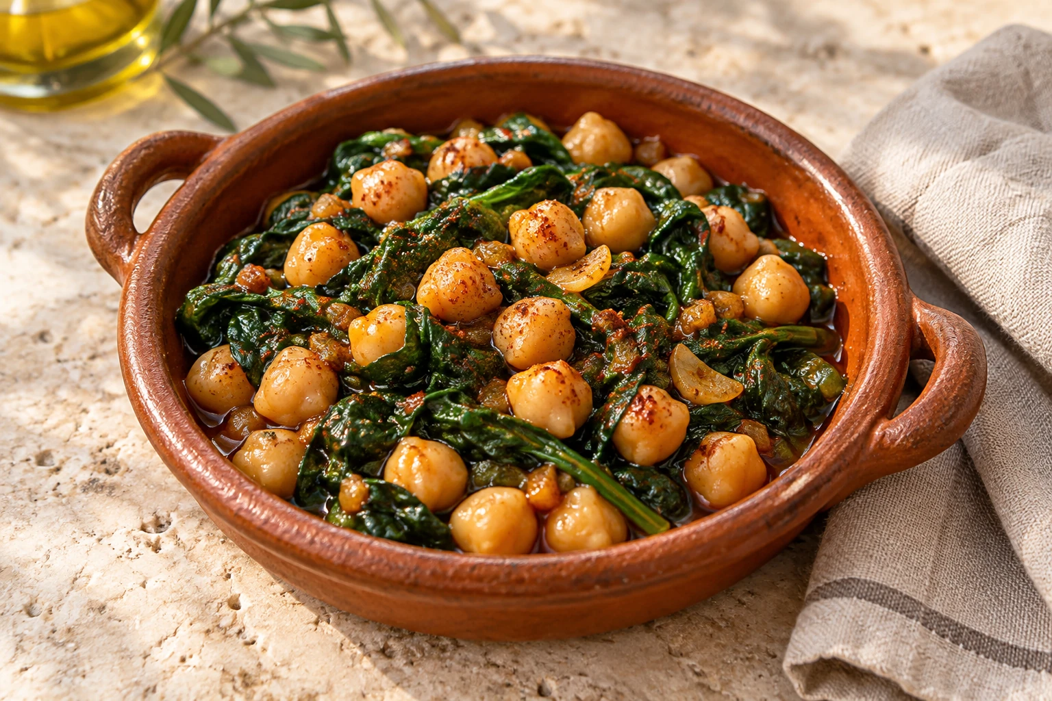 Illustrative photo of Smoky Spinach & Chickpea Skillet
