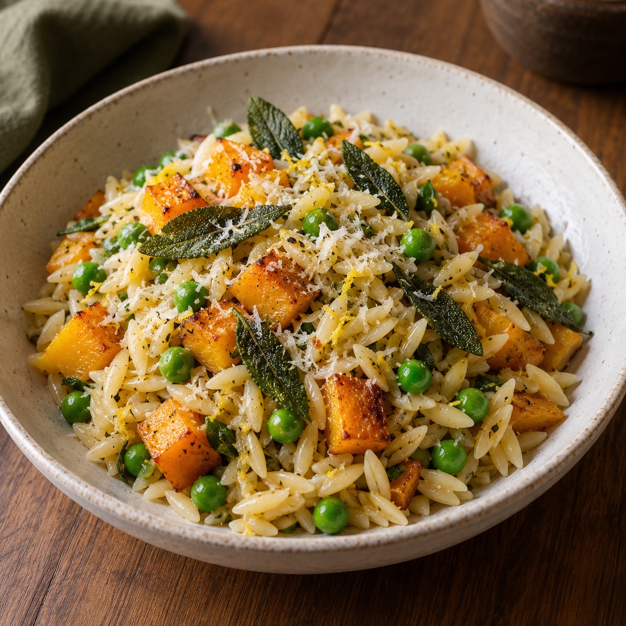 Illustrative photo of Roasted squash & lemon-sage orzo