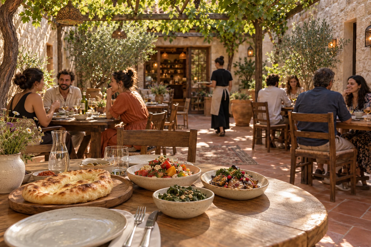 Amber Courtyard dining room