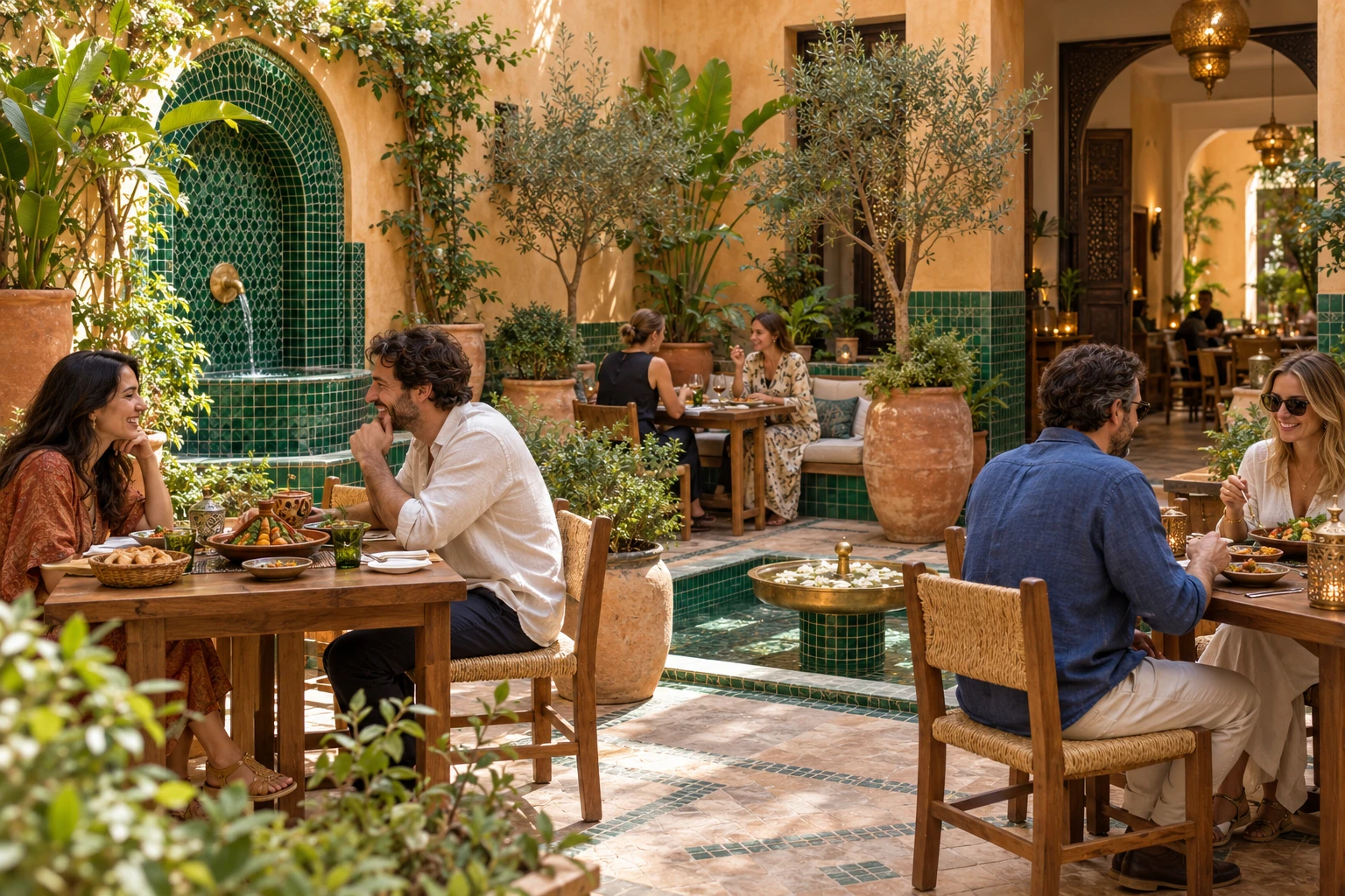Saffron Mosaic dining room
