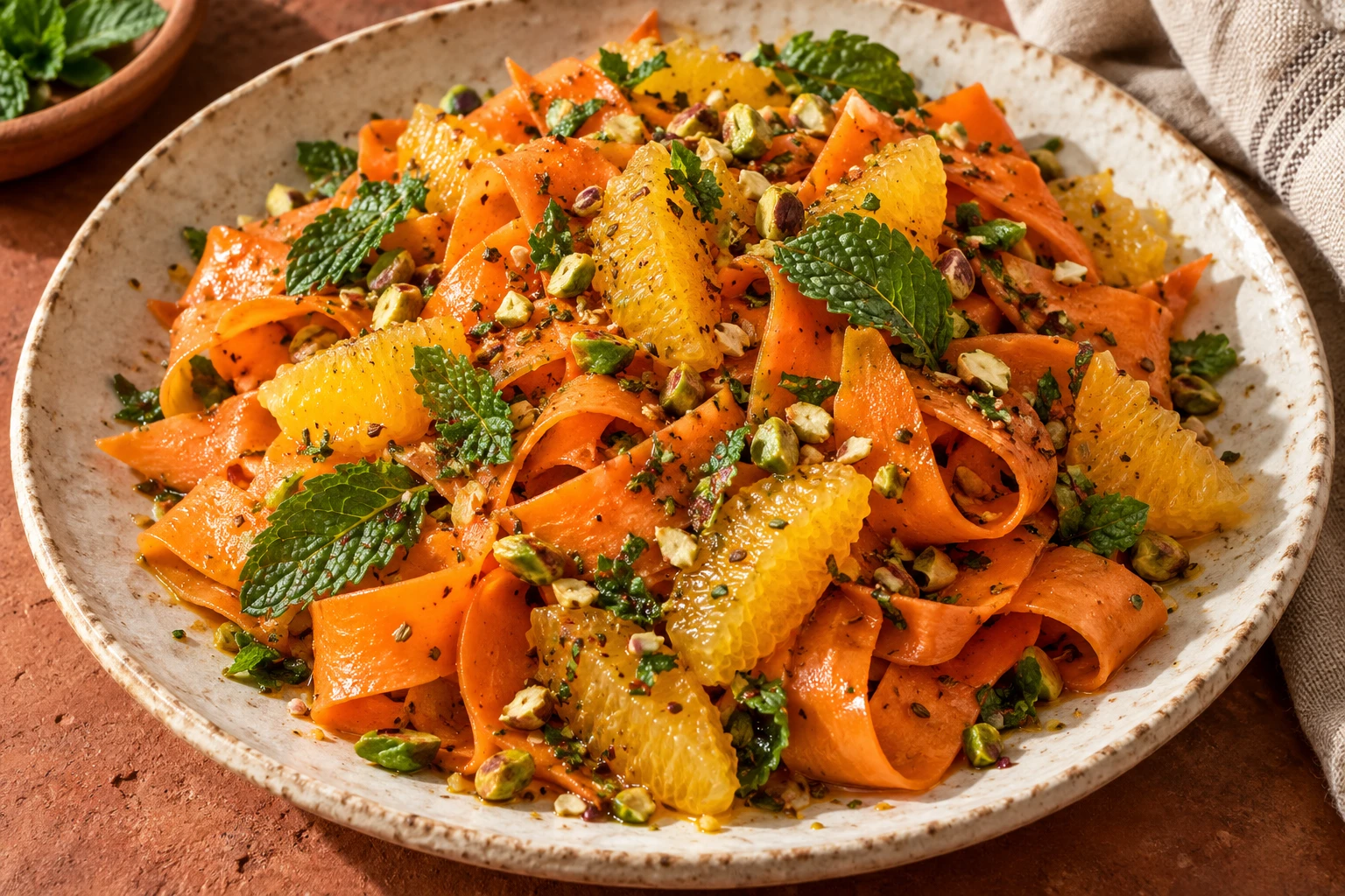 Carrot, Orange & Mint Salad