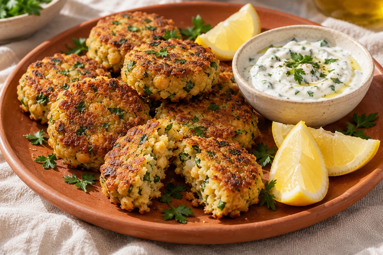 Chickpea & Herb Fritters