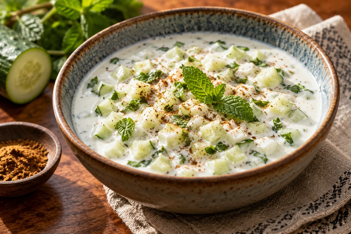 Illustrative photo of Cucumber & cumin raita