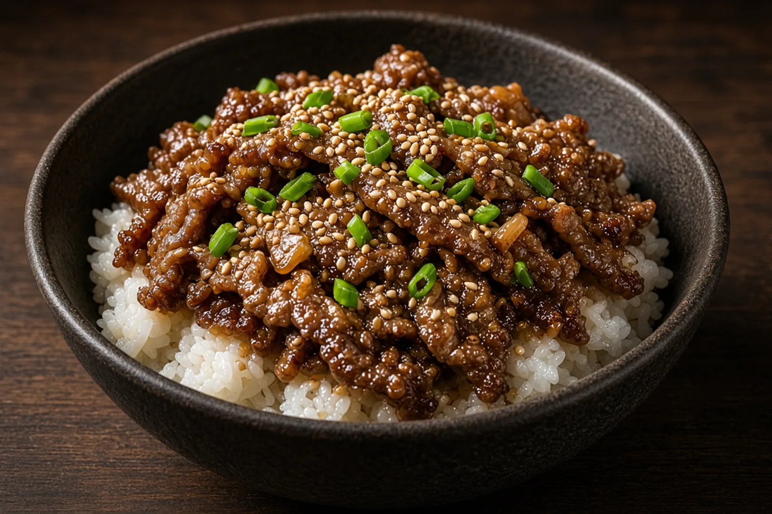 Illustrative photo of Sesame Bulgogi Beef with Rice