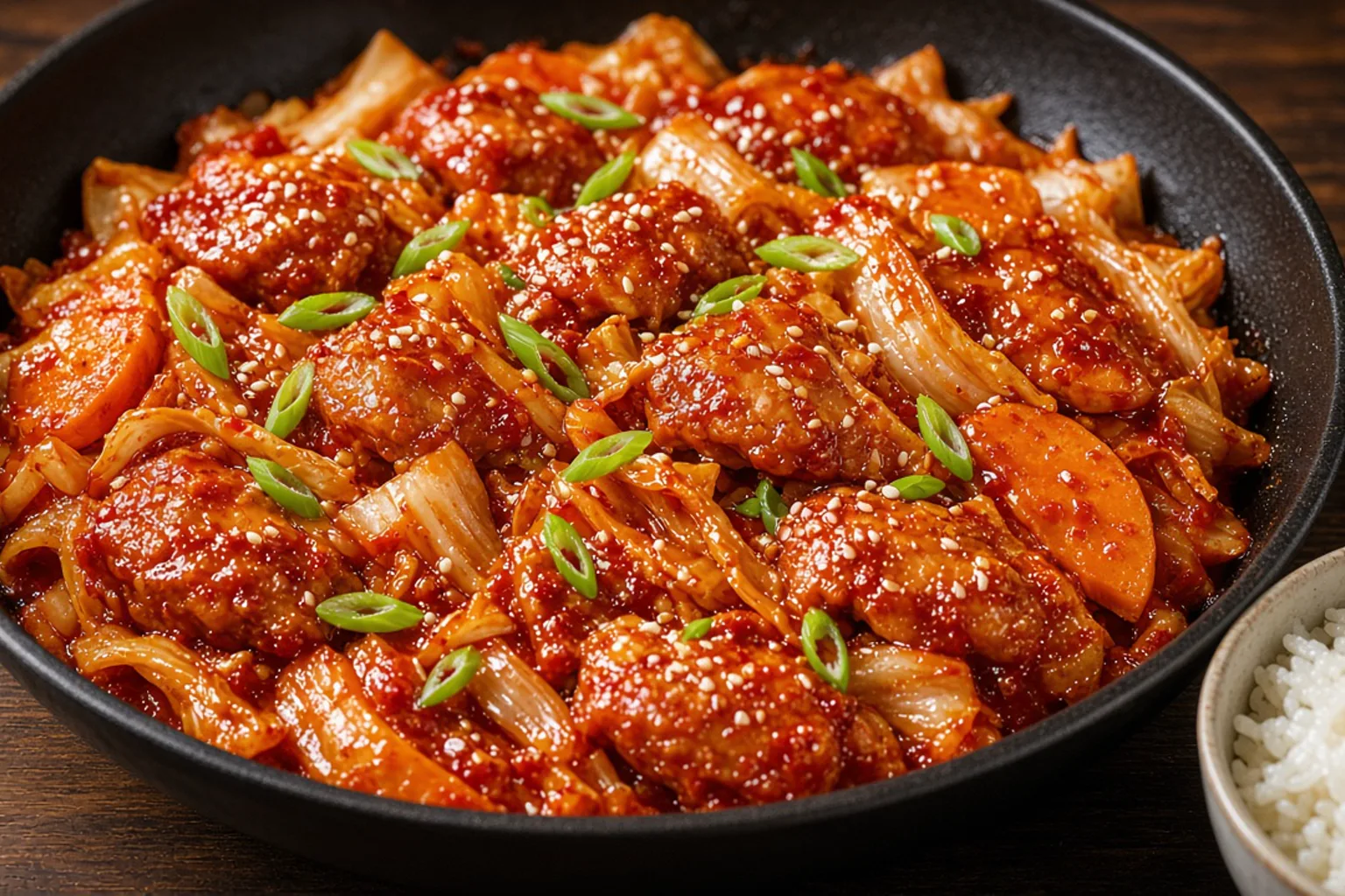 Illustrative photo of Spicy Dakgalbi Chicken with Cabbage