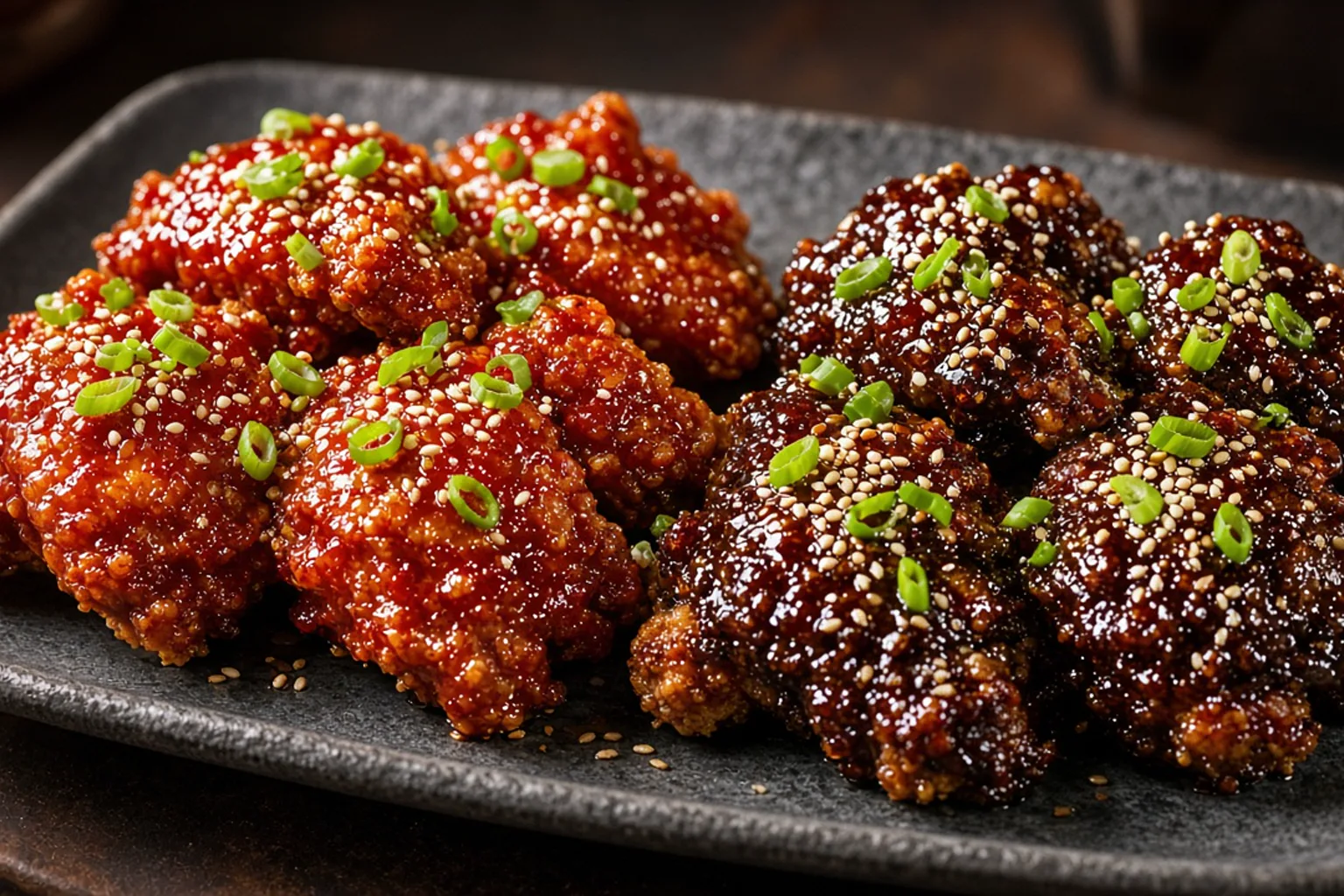 Illustrative photo of Crispy Korean Fried Chicken with Two Sauces