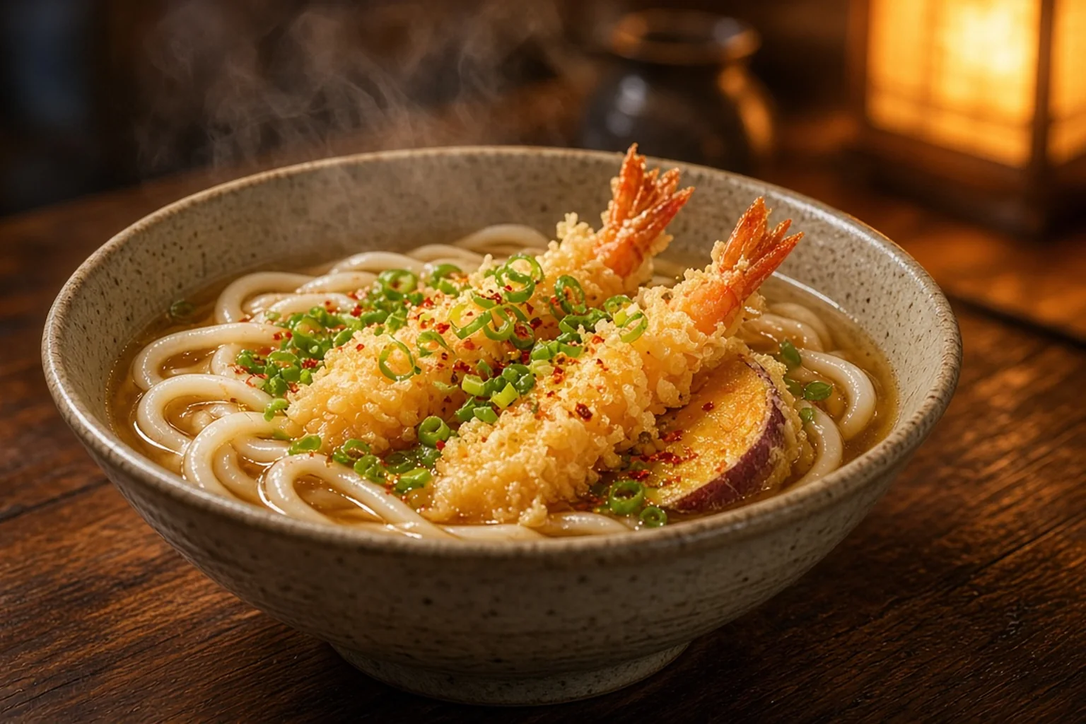 Illustrative photo of Shrimp & Sweet Potato Tempura Udon