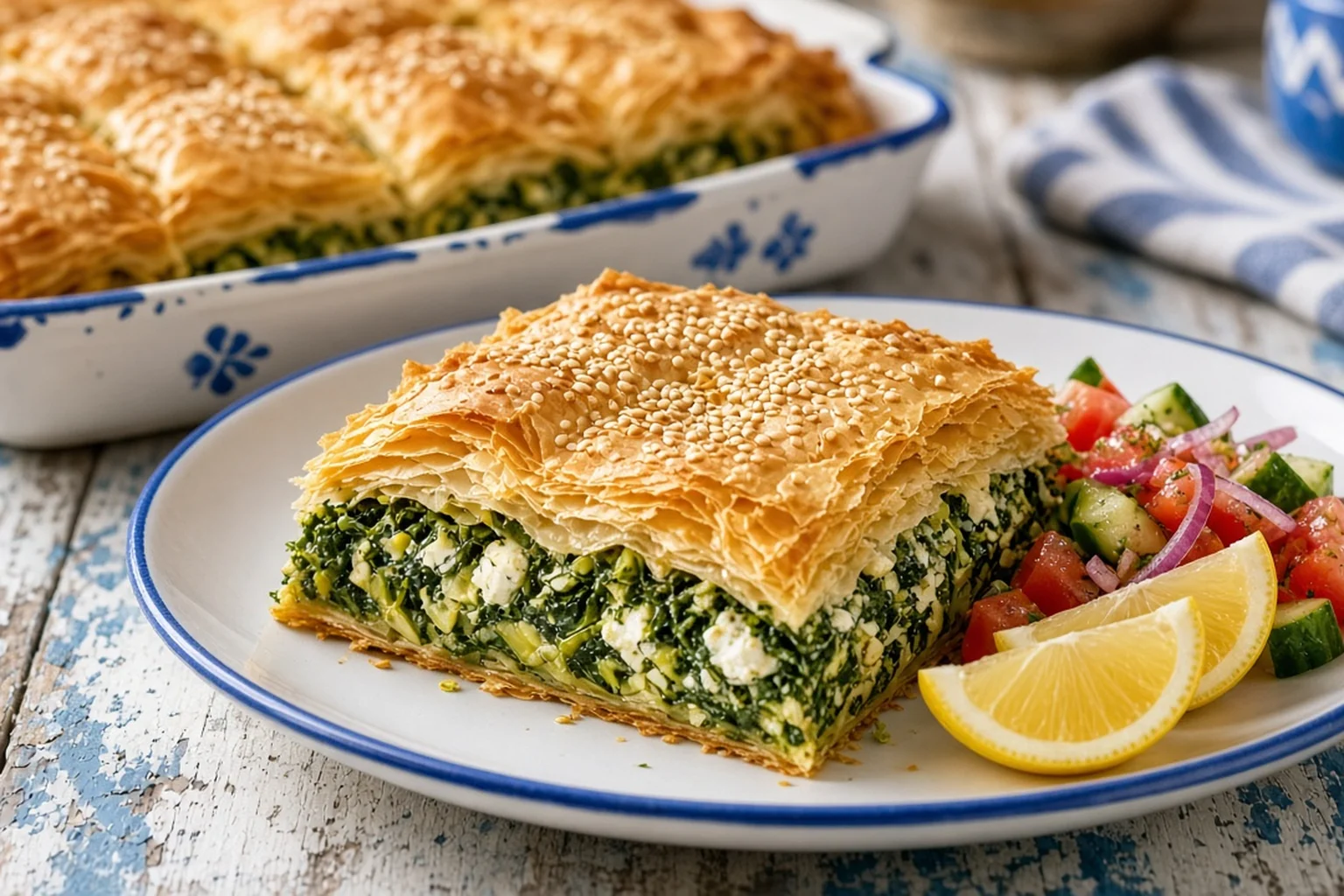 Illustrative photo of Spinach, Leek & Feta Spanakopita with Crisp Phyllo