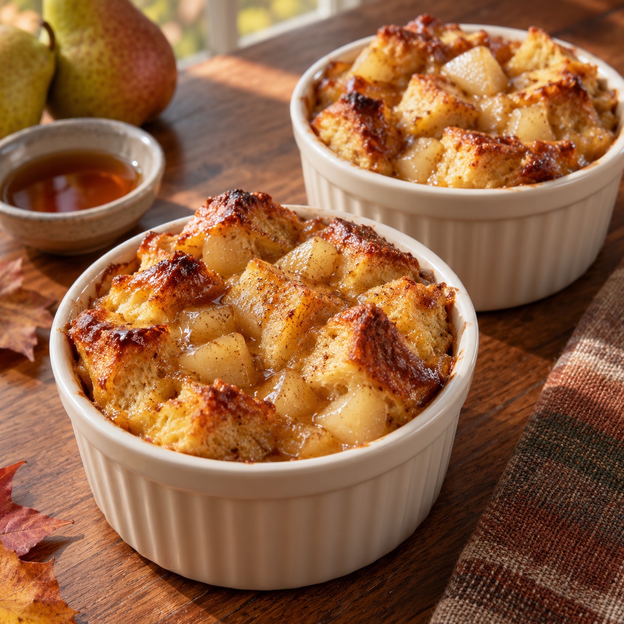 Illustrative photo of Maple pear French toast cups