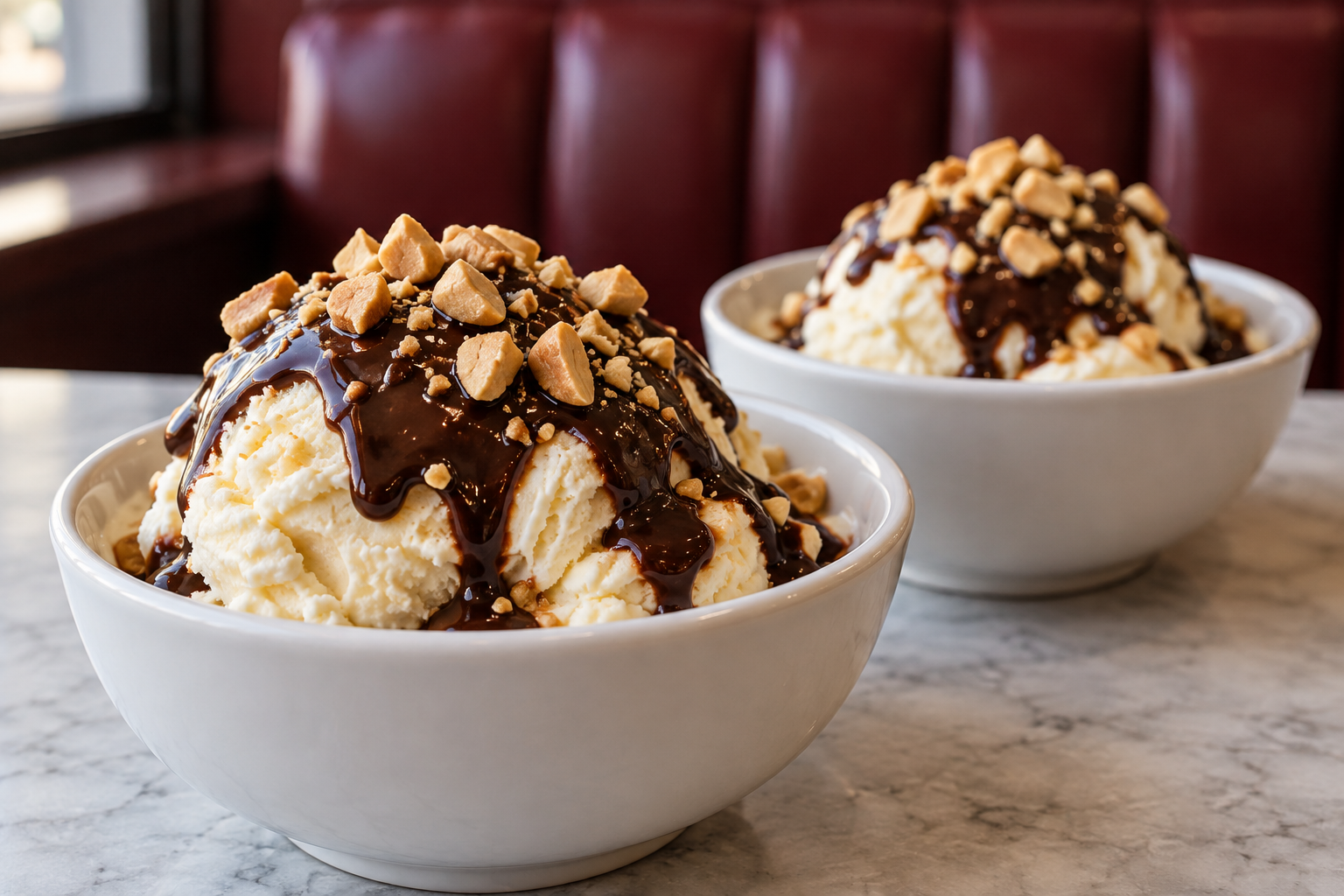Illustrative photo of Chocolate vanilla sundae