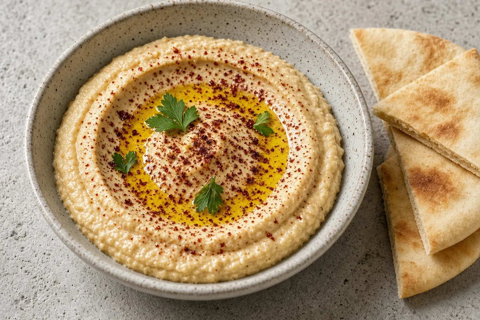 Illustrative photo of Classic Hummus with Warm Pita