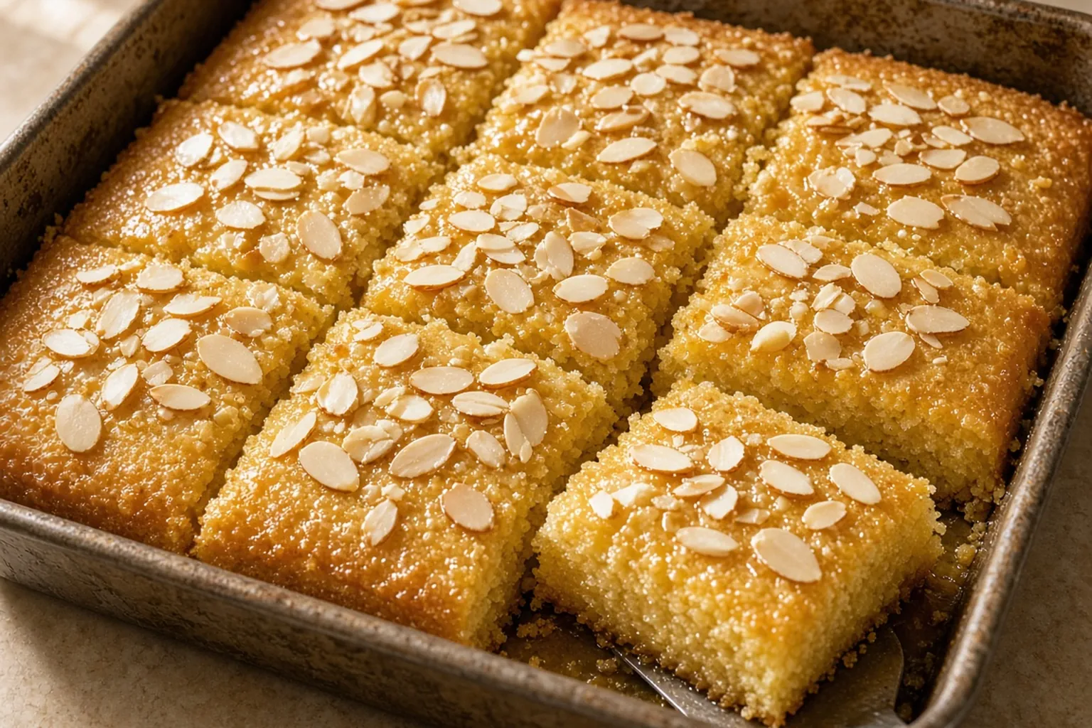 Illustrative photo of Semolina Syrup Cake
