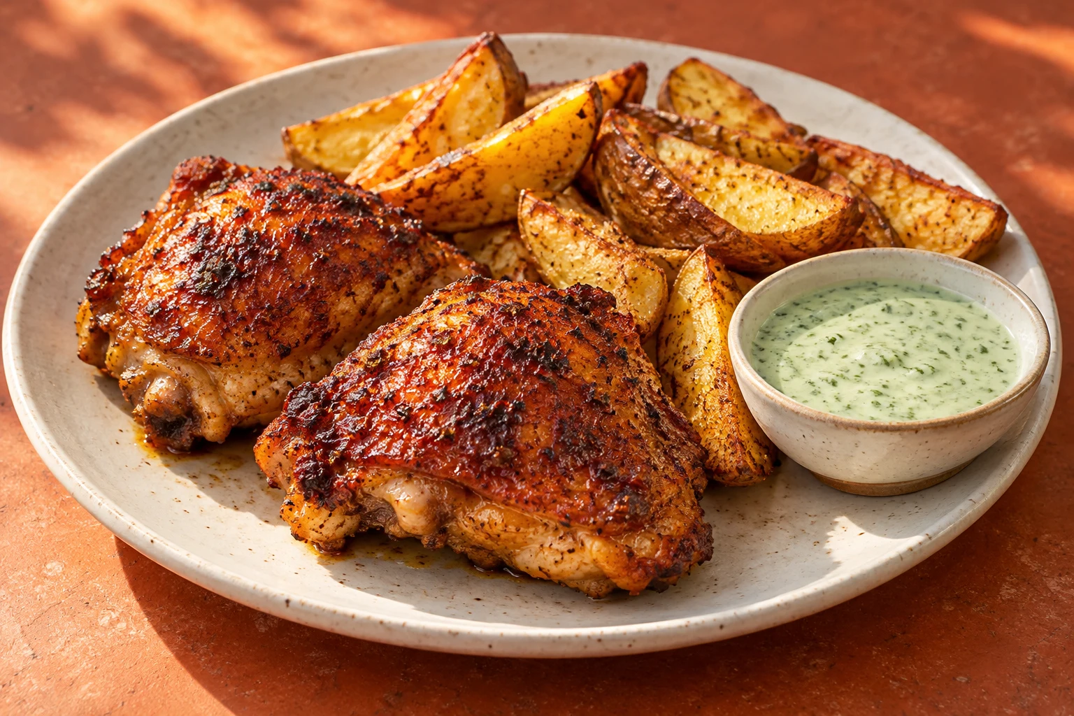 Ají Panca Roast Chicken & Potatoes