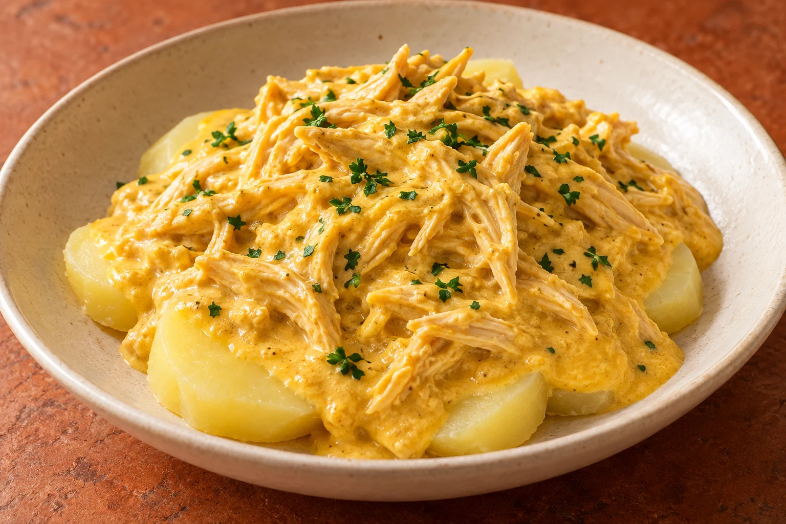Creamy Ají Chicken with Potatoes