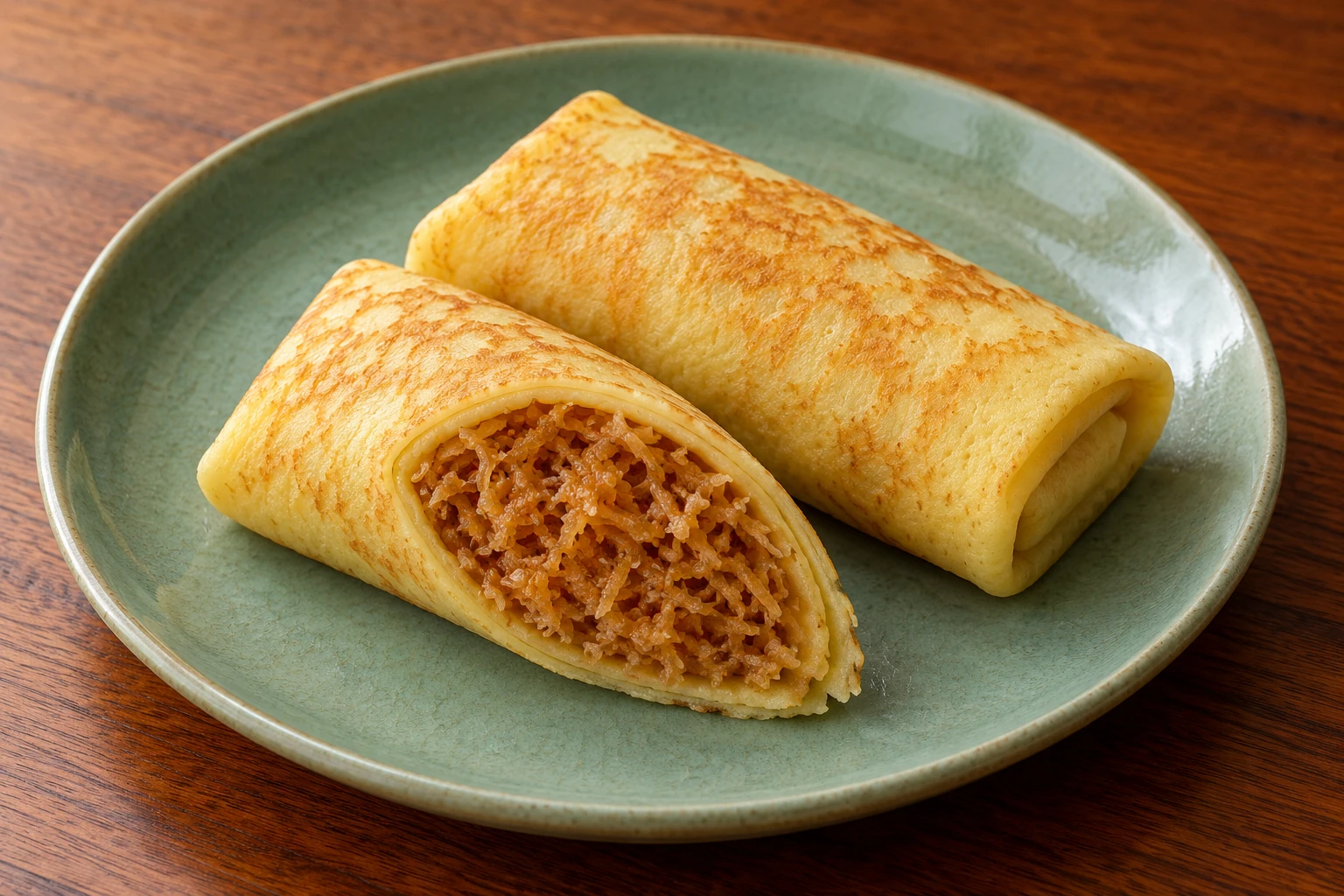 Coconut & Cinnamon Pancake Rolls