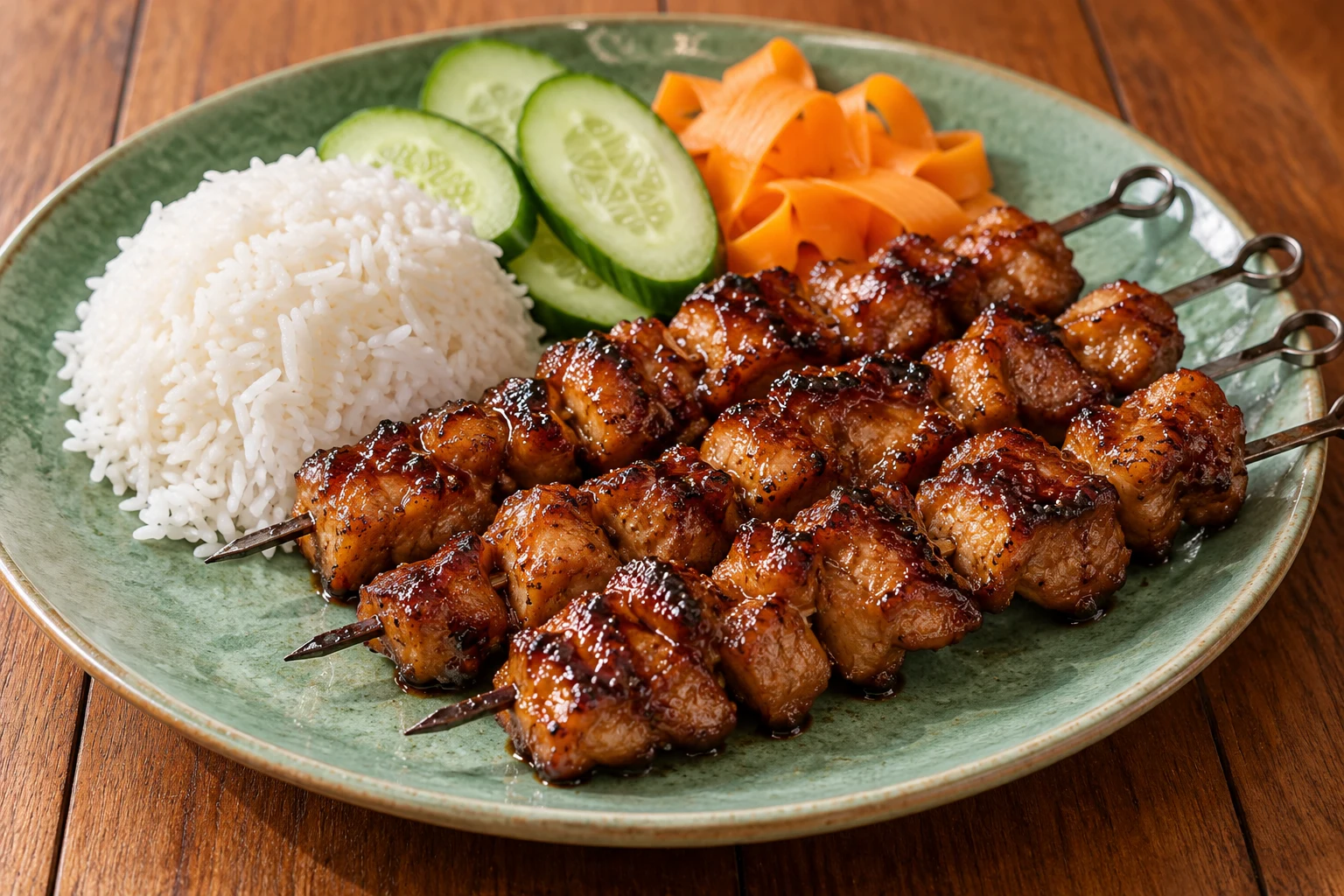 Tamarind-Glazed Chicken Skewers