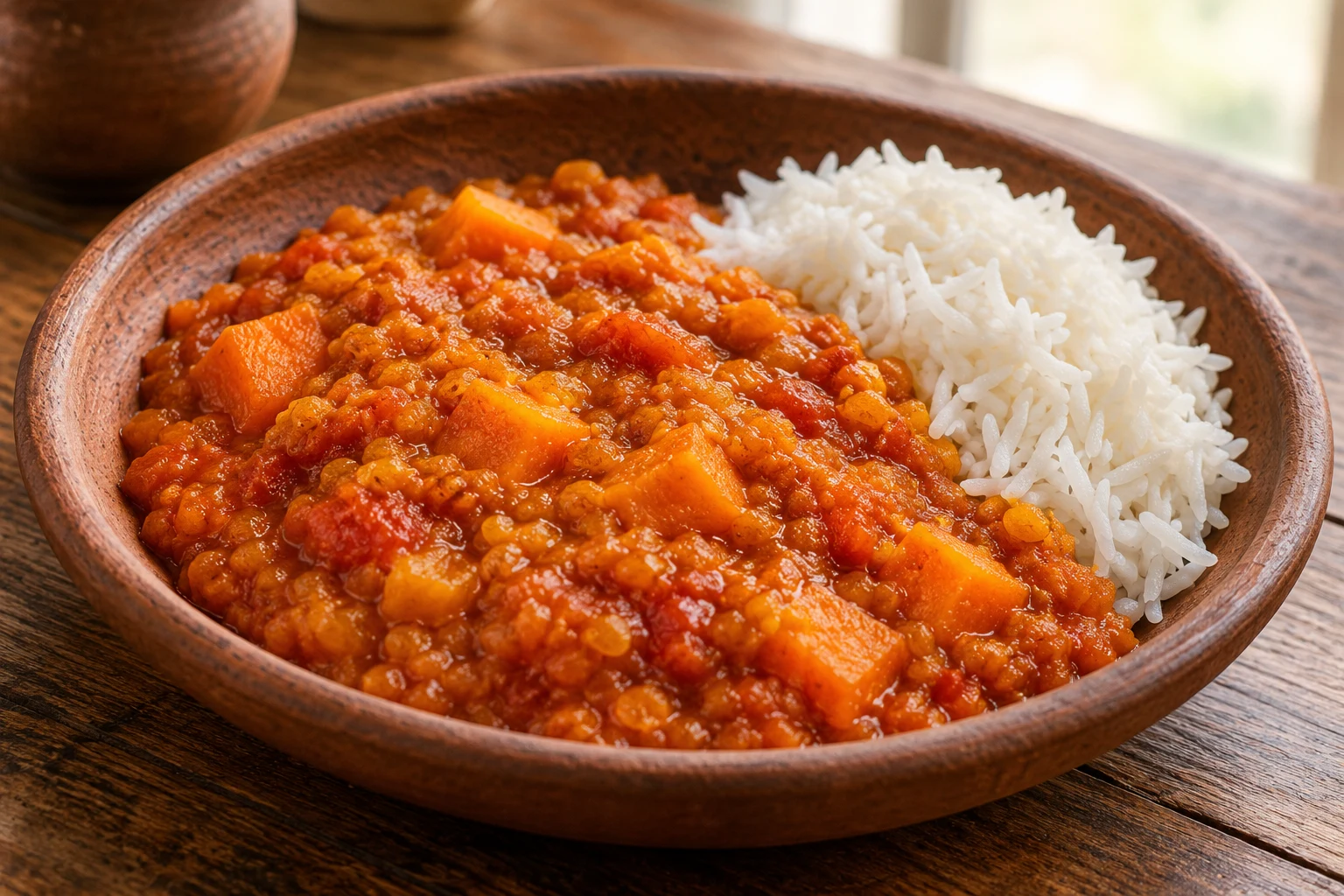 Red Lentil & Sweet Potato Pot