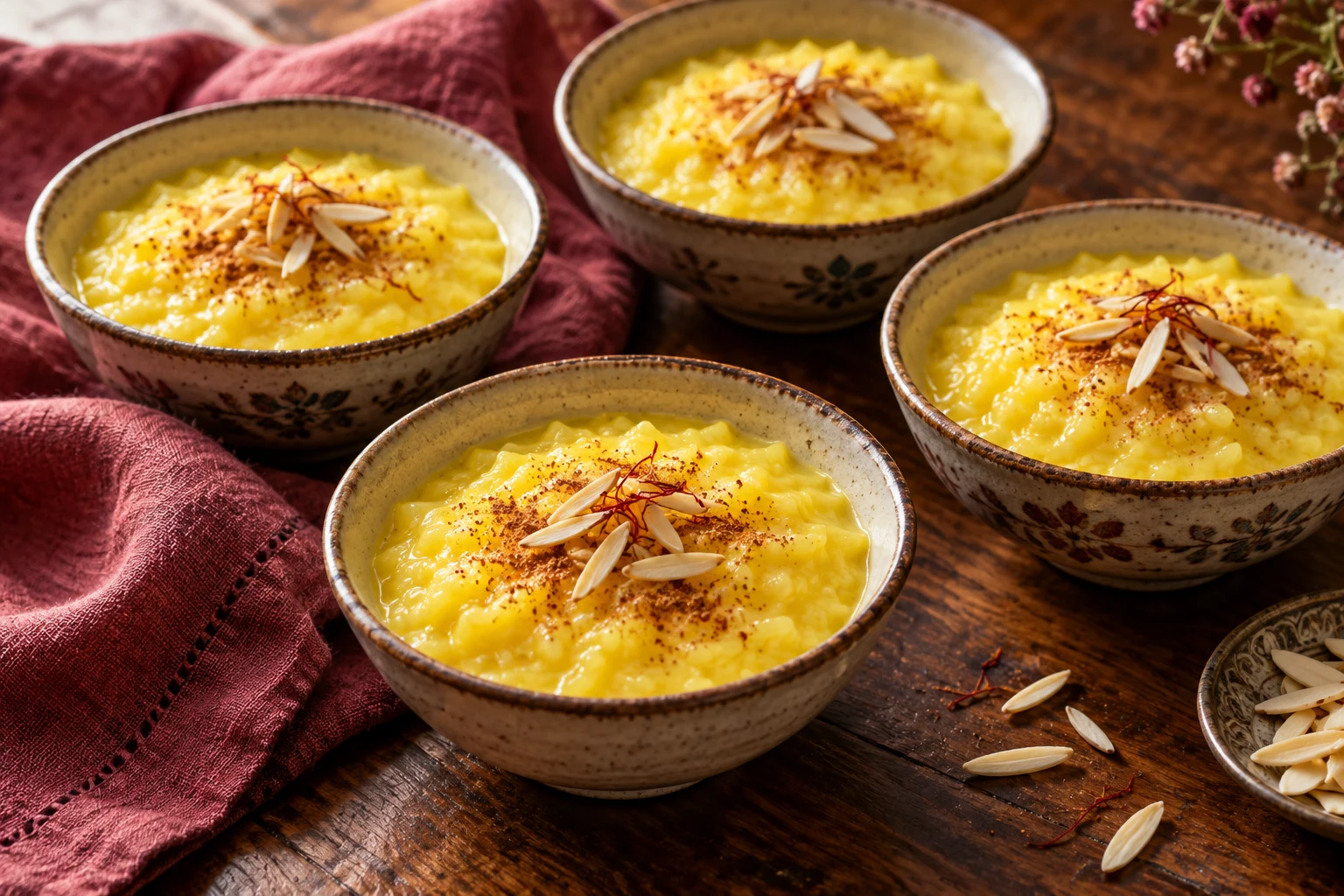 Saffron & Rose Rice Pudding