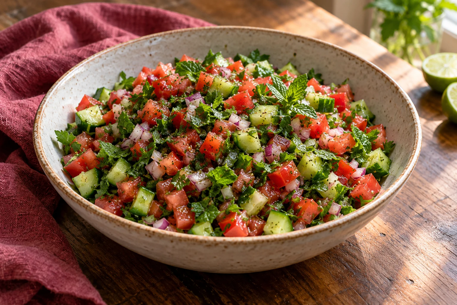 Tomato, Cucumber & Herb Salad